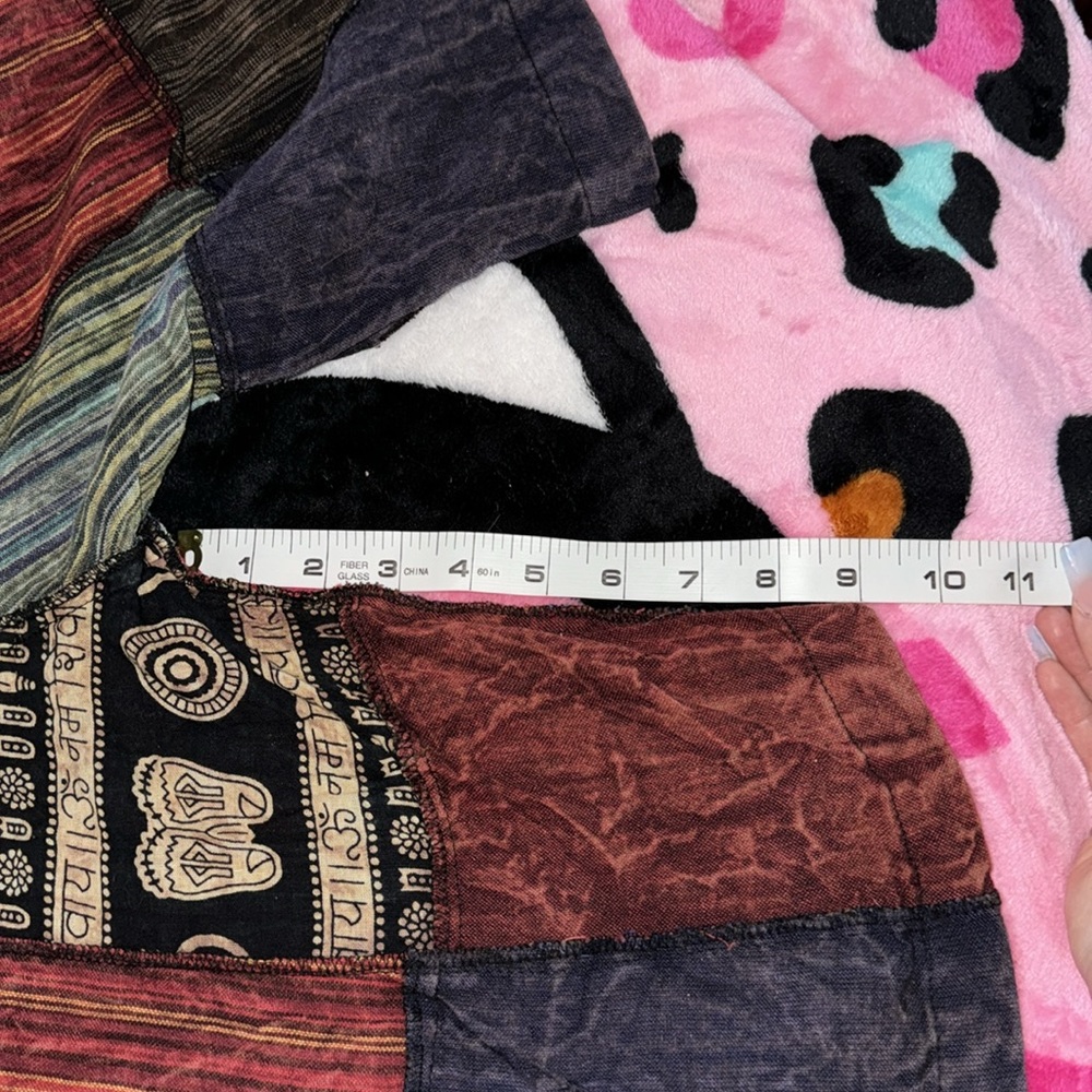 Patchwork short overalls - image 9